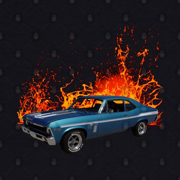 1969 Blue Yenko Nova in our lava series by Permages LLC